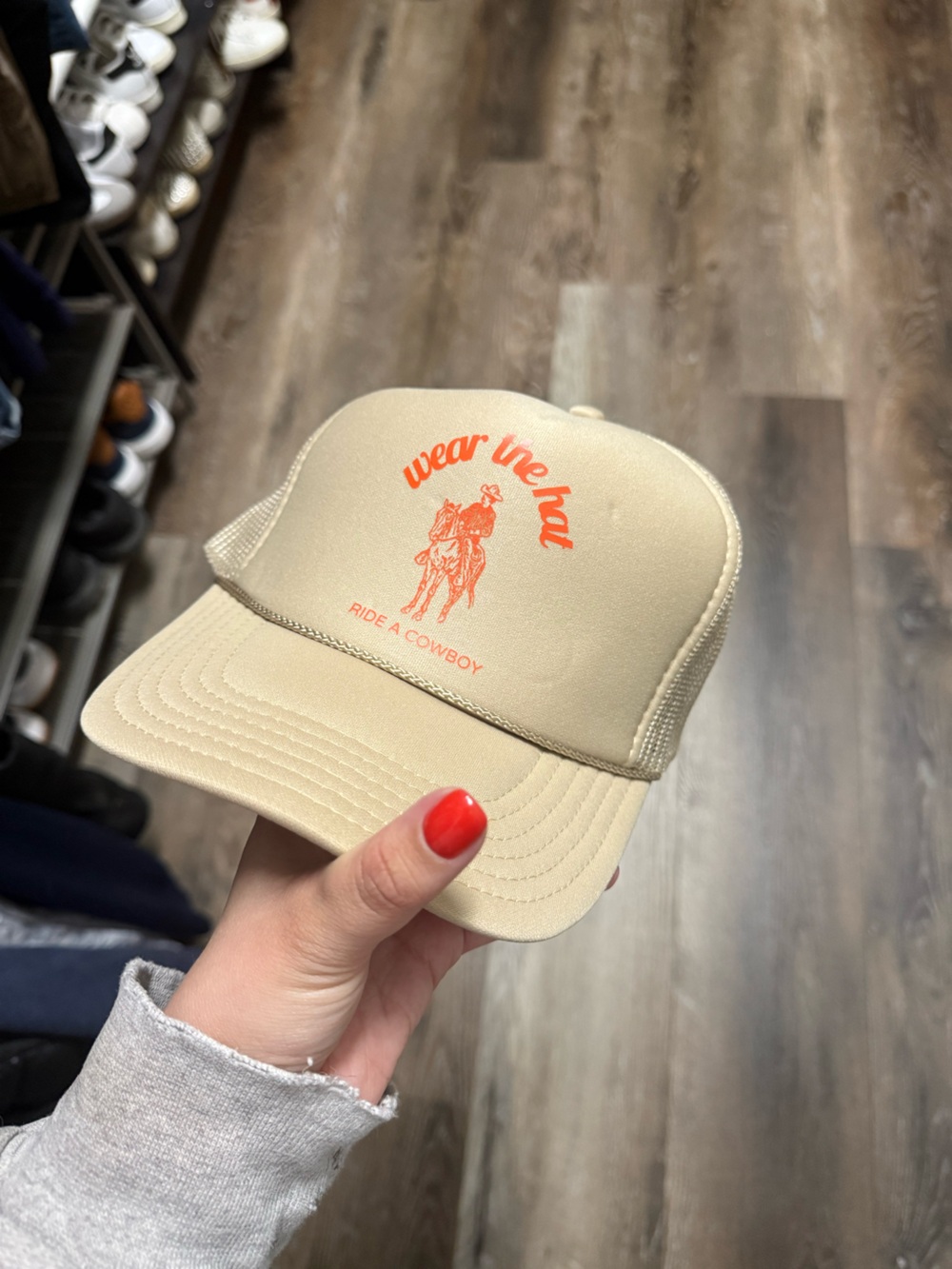 Wear the Hat Ride the Cowboy Trucker Hat